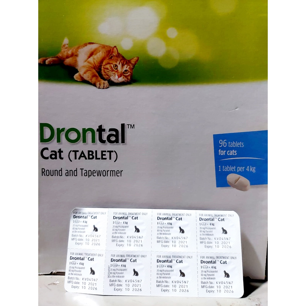 OBAT CACING KUCING DRONTAL PER TABLET