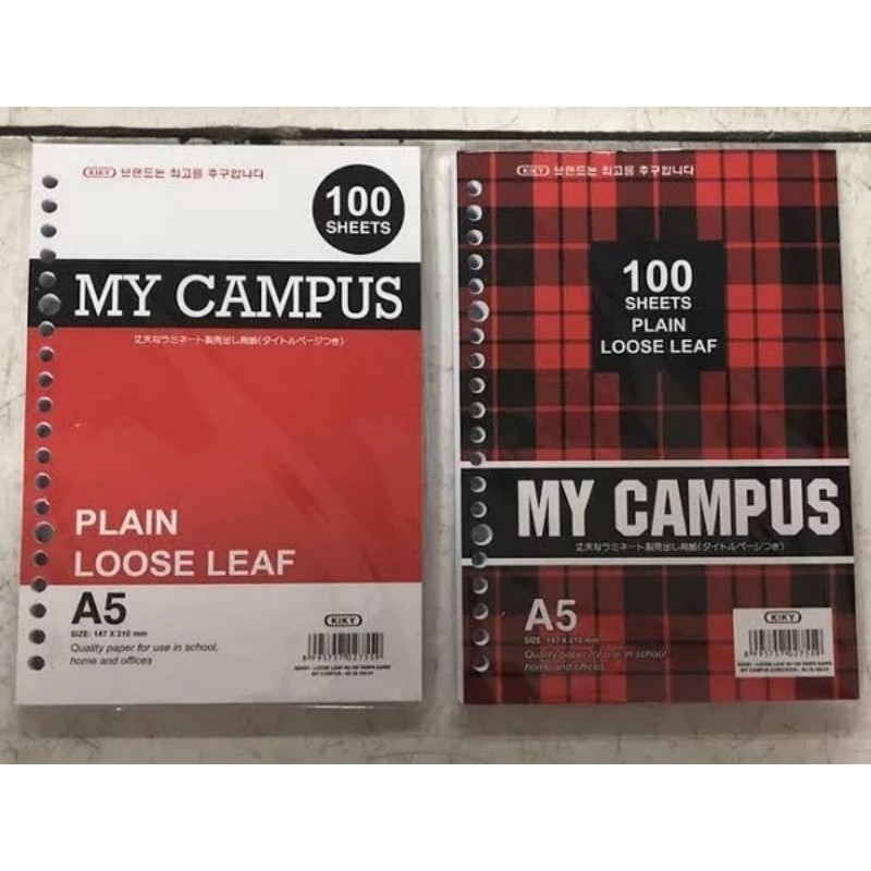 

Loose Leaf Kertas File Binder A5 Polos plain