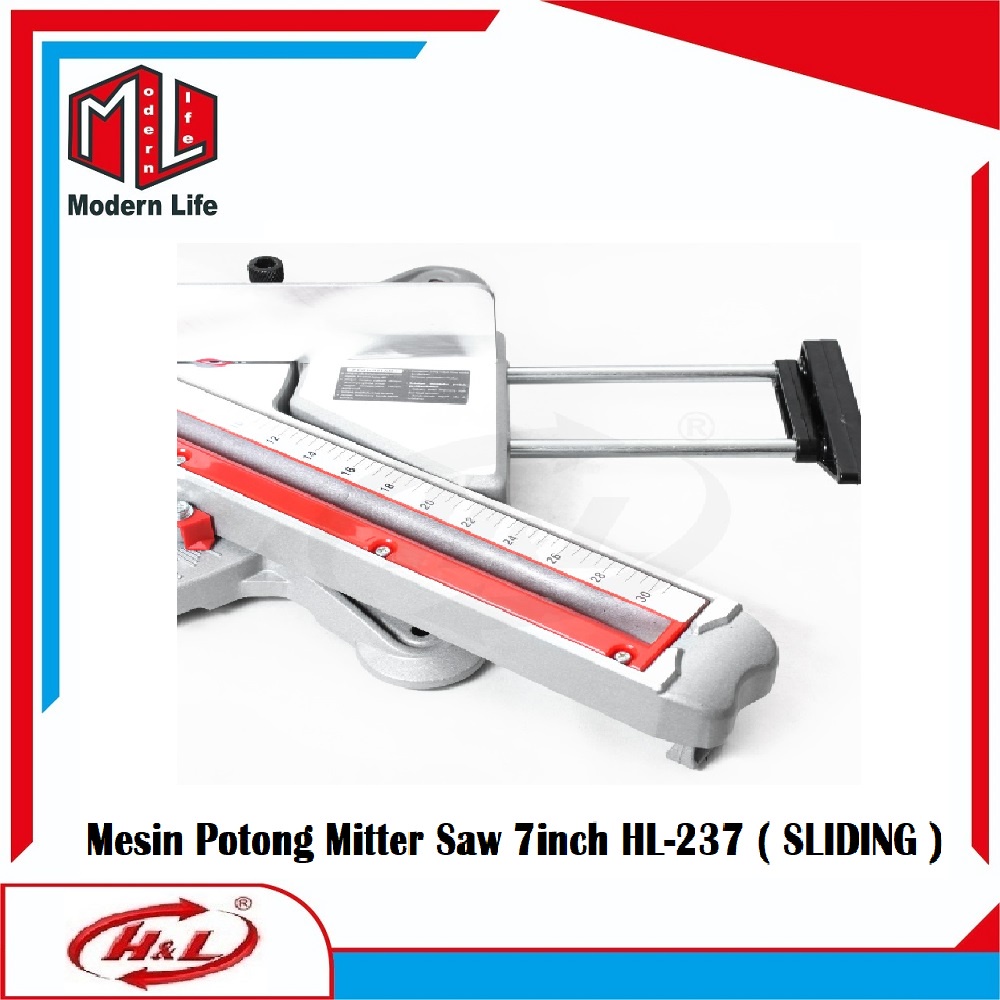 HL Mesin Potong Aluminium 7inch HL-237 / Miter Saw 7&quot; HL 237 Sliding