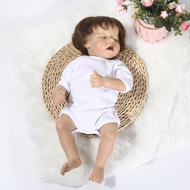 Mary 18Inch Dollhouse Caucasian for Doll Reborn Baby Girl Untuk Boneka Edukasi Boneka