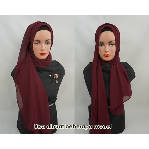 pashmina airflow Pashmina instan bahan heavy babydoll hijab langsung pakai a55