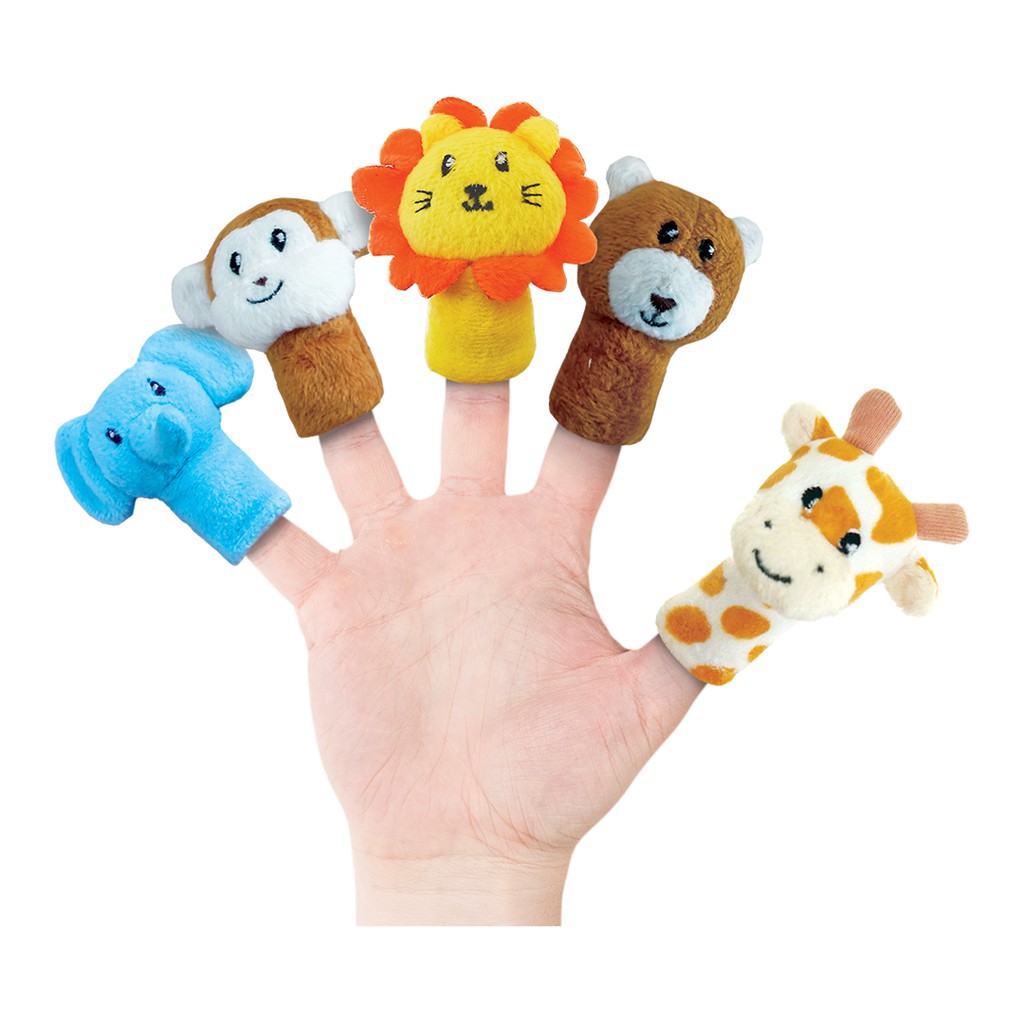 Little friends finger puppets LFF18010 / LFF104 / LFF105 / boneka jari + soft book