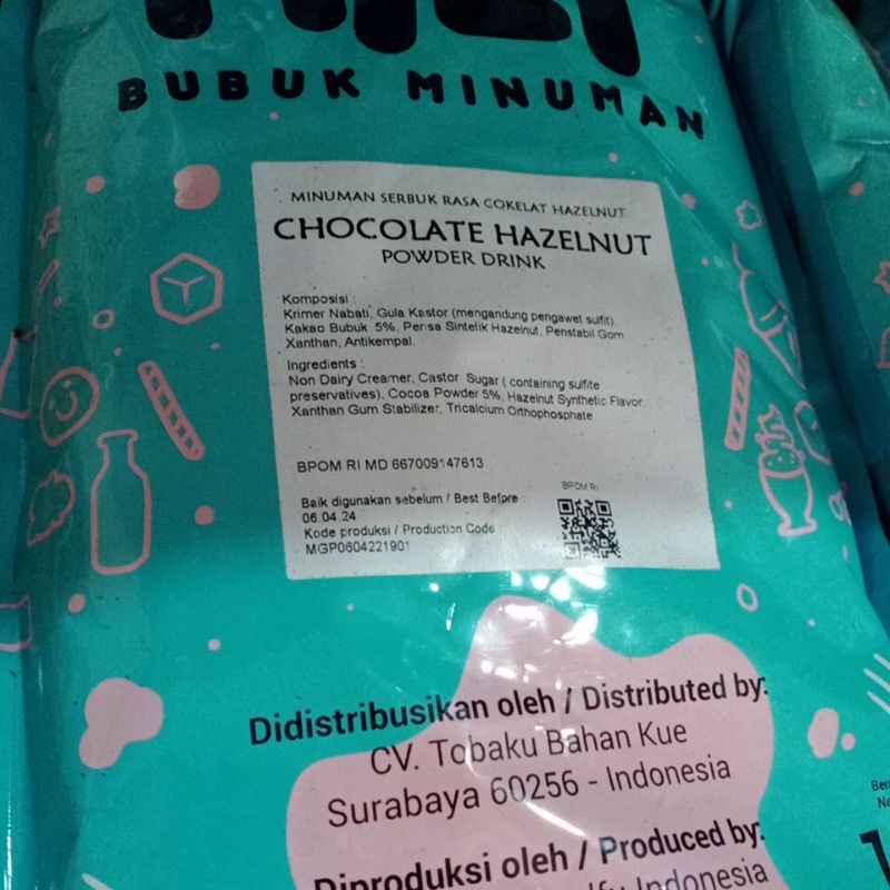 Jual Bubuk Minuman Mili Rasa Chocolate Hazelnut Kemasan Kg Shopee