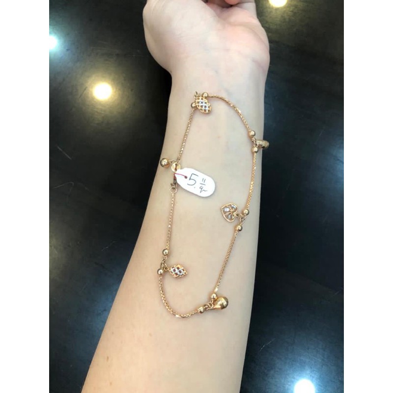Gelang kaki italy emas asli kadar 420