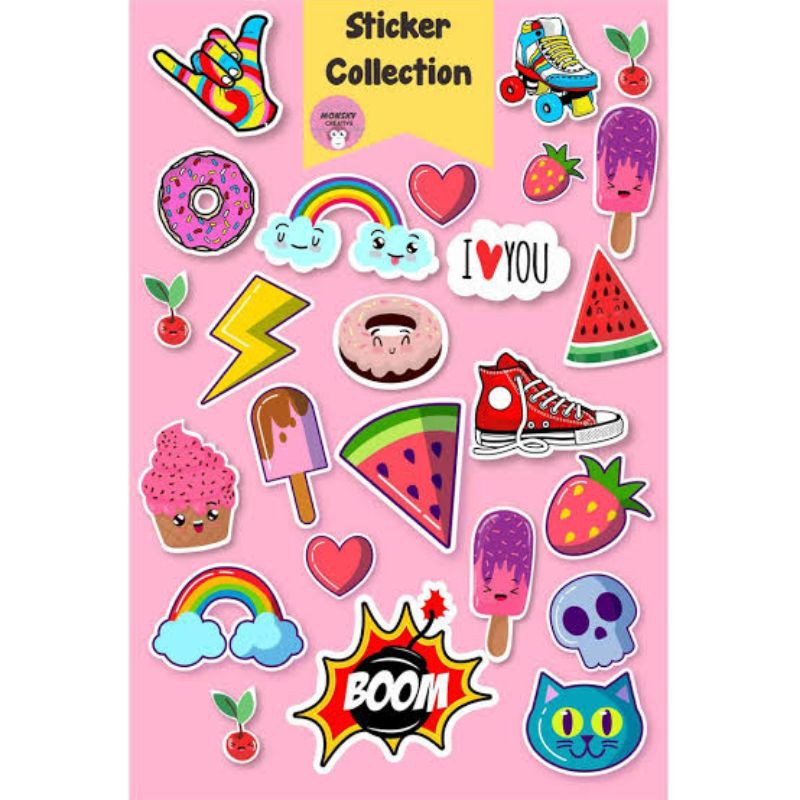 

Stiker Tumblr Murah Stiker cute lucu pastel feed emoji