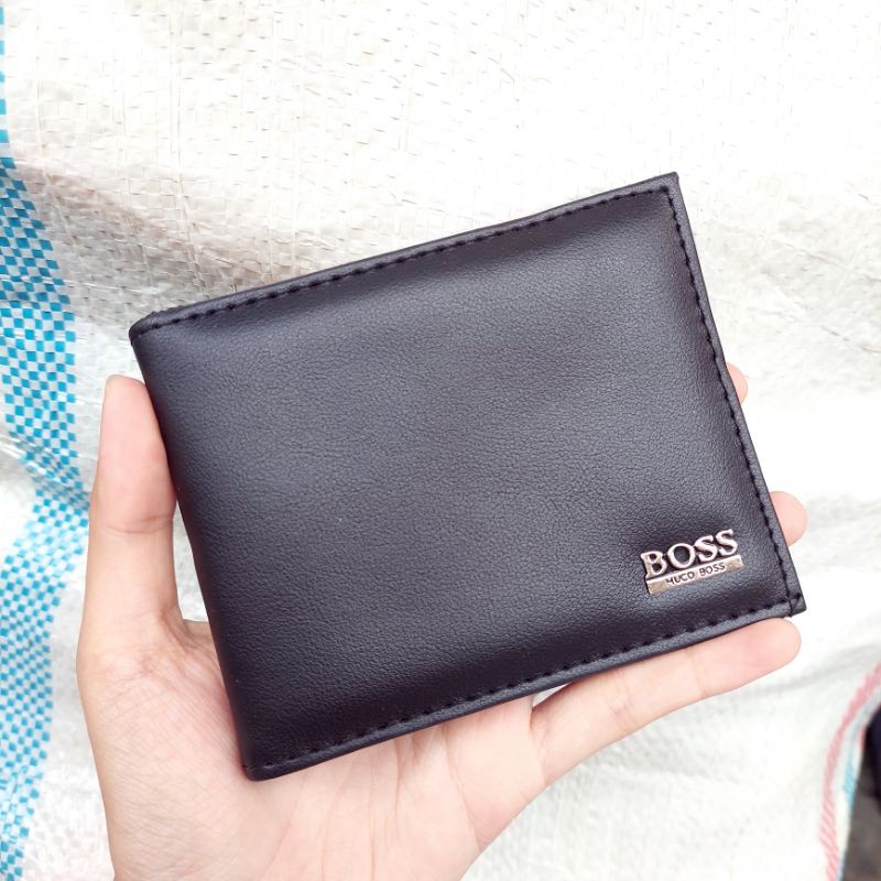 Dompet Pria Model Pendek HCB Lipat Branded Murah + Kotak