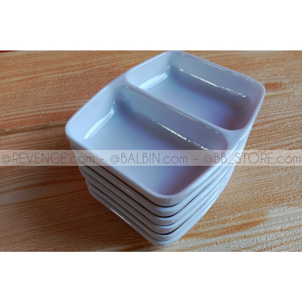 piring sambal sekat melamine isi 3 pcs // piring sambal sekat // piring sambel kecil
