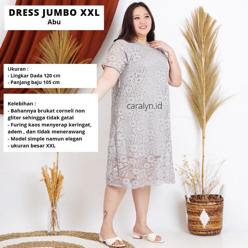 DRESS BRUKAT BIGSIZEDRESS BRUKAT JUMBO