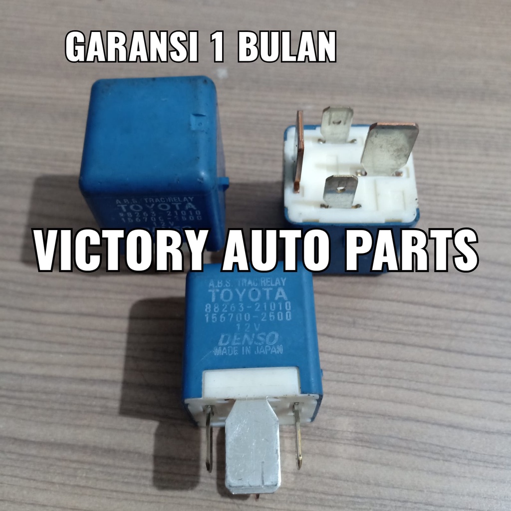 Relay toyota kaki 4 12v biru 88263-21010 ori copotan