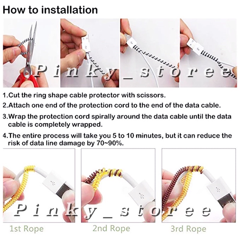 PELINDUNG KABEL CHARGER UNIVERSAL / PELILIT KABEL WARNA WARNI/ PROTECTOR DATA CABLE