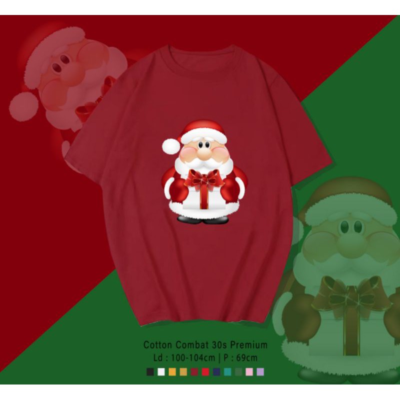 T-SHIRT / TUMBLR TEE KAOS SANTA GIFT OVERSIZE PREMIUM