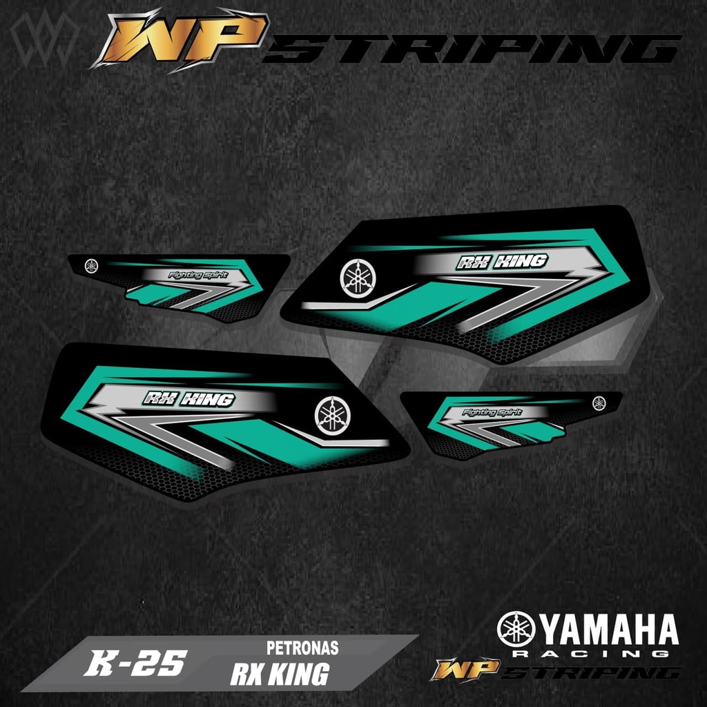 STRIPING RX KING - STIKER VARIASI LIST SKOTLET MOTOR YAMAHA RX KING - K25