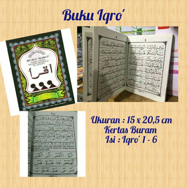 

Buku Iqro' / hadiah lomba / Souvernir Ulang Tahun