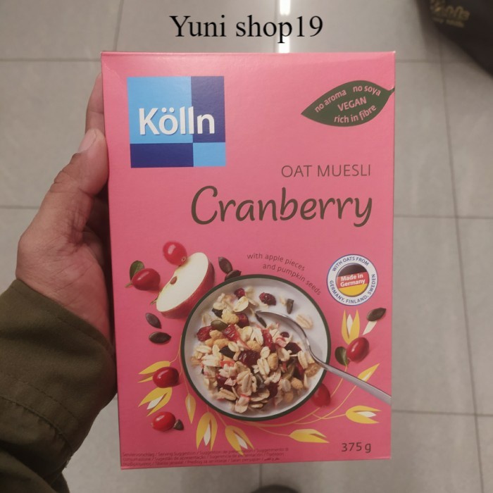 

kolln muesli cranberry oat 375g