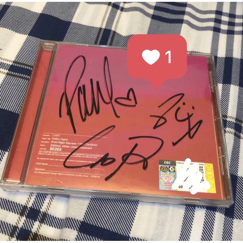 Jual SIGNED ALBUM - LANY Malibu Nights Original CD | Shopee Indonesia