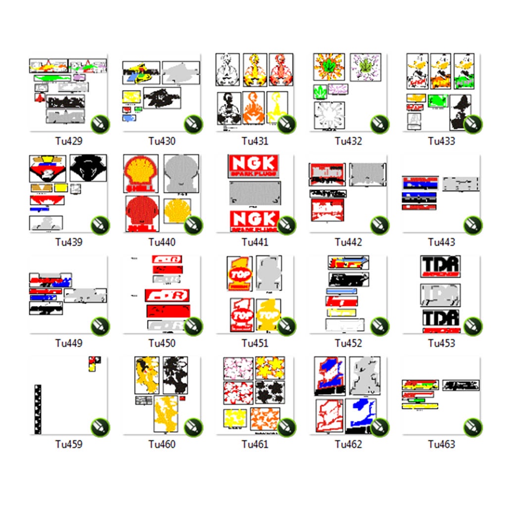 1500+ Koleksi Desain Stiker Editable Polyflex Format CDR