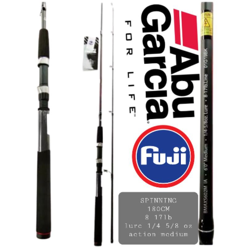 JORAN PANCING ABUGARCIA / ABU GARCIA BLACKMAX 180CM FULL FUJI 180CM SPINING / SPINNING