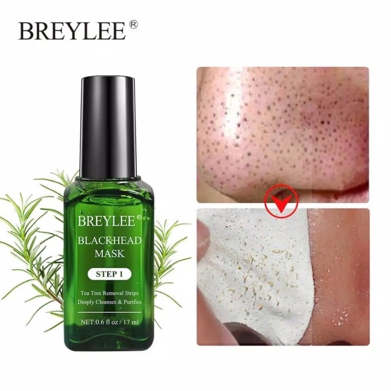 (BISA COD) BREYLEE BLACKHEAD MASK STEP 1 &amp; STEP 2