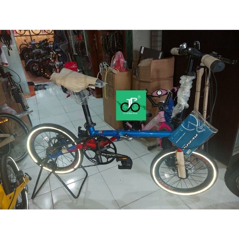 Sepeda lipat 16" Avand Re-Arm X (10speed) TERBARU