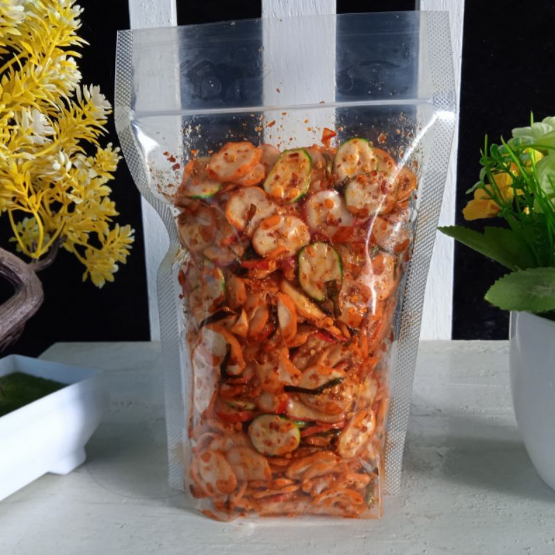 

Seblak kering kerupuk bawang bantat 100gram PEDAS extra daun jeruk