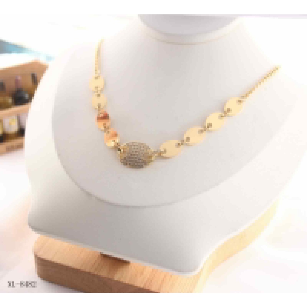 Set titanium kalung dan gelang perhiasan fashion 3062,8482