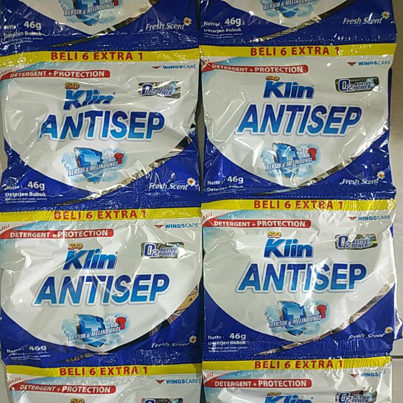 SOKLIN ANTISEP DETERGEN 46G (6+1)