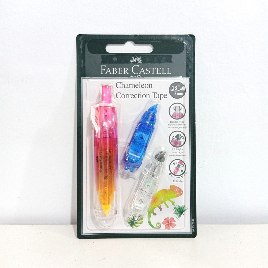 FABER Chameleon Correction Tape Plus 2 Refill - Tipe Ex - Tip x