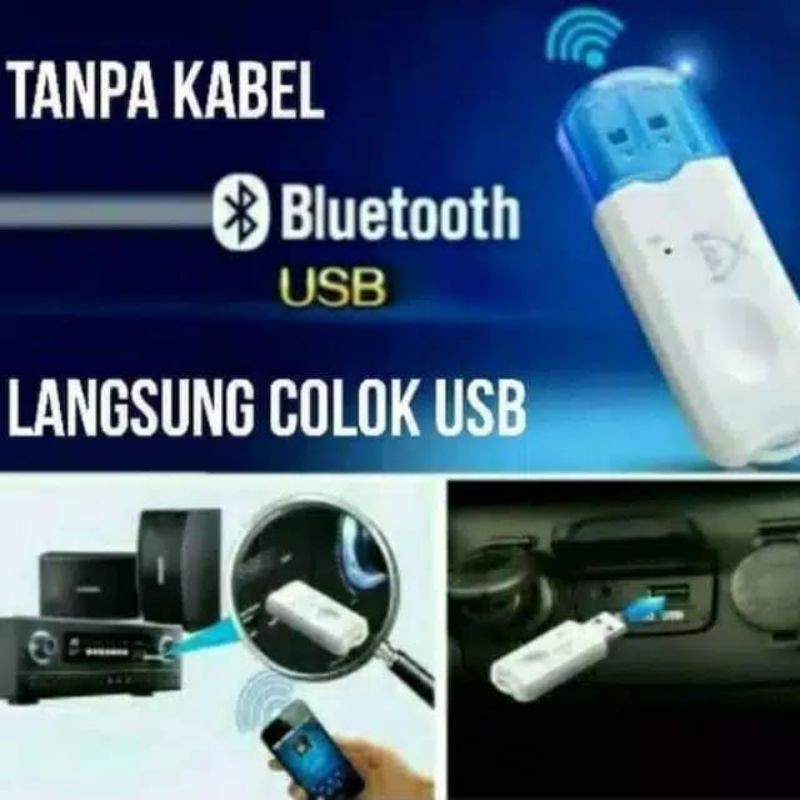 DONGLE USB BLUETOOTH RECEIVER AUDIO MUSIC TANPA KABEL AUX