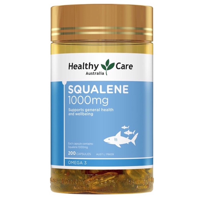Healthy Care Squalene 1000mg 200 Capsules