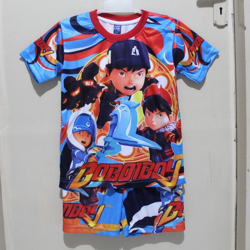 setelan anak Boboiboy full print 2-12 tahun / baju kids