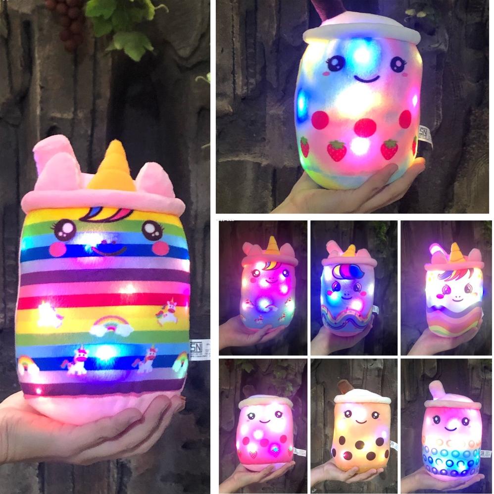 Boneka Boba Bubble CUTE LED Brown Sugar Milk Tea ukuran KECIL