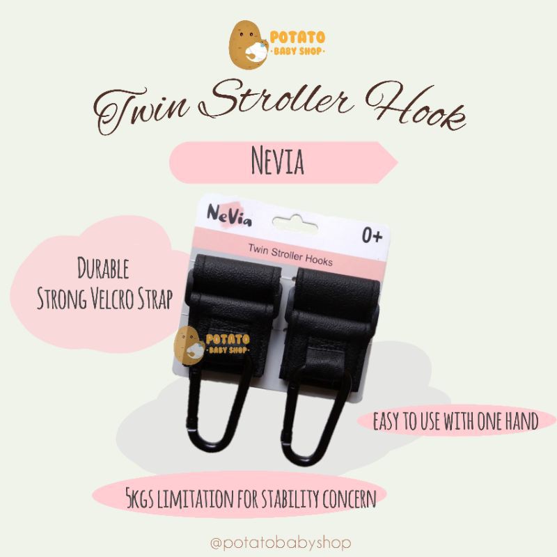 Nevia Twin Stroller Hook - Gantungan Stroller