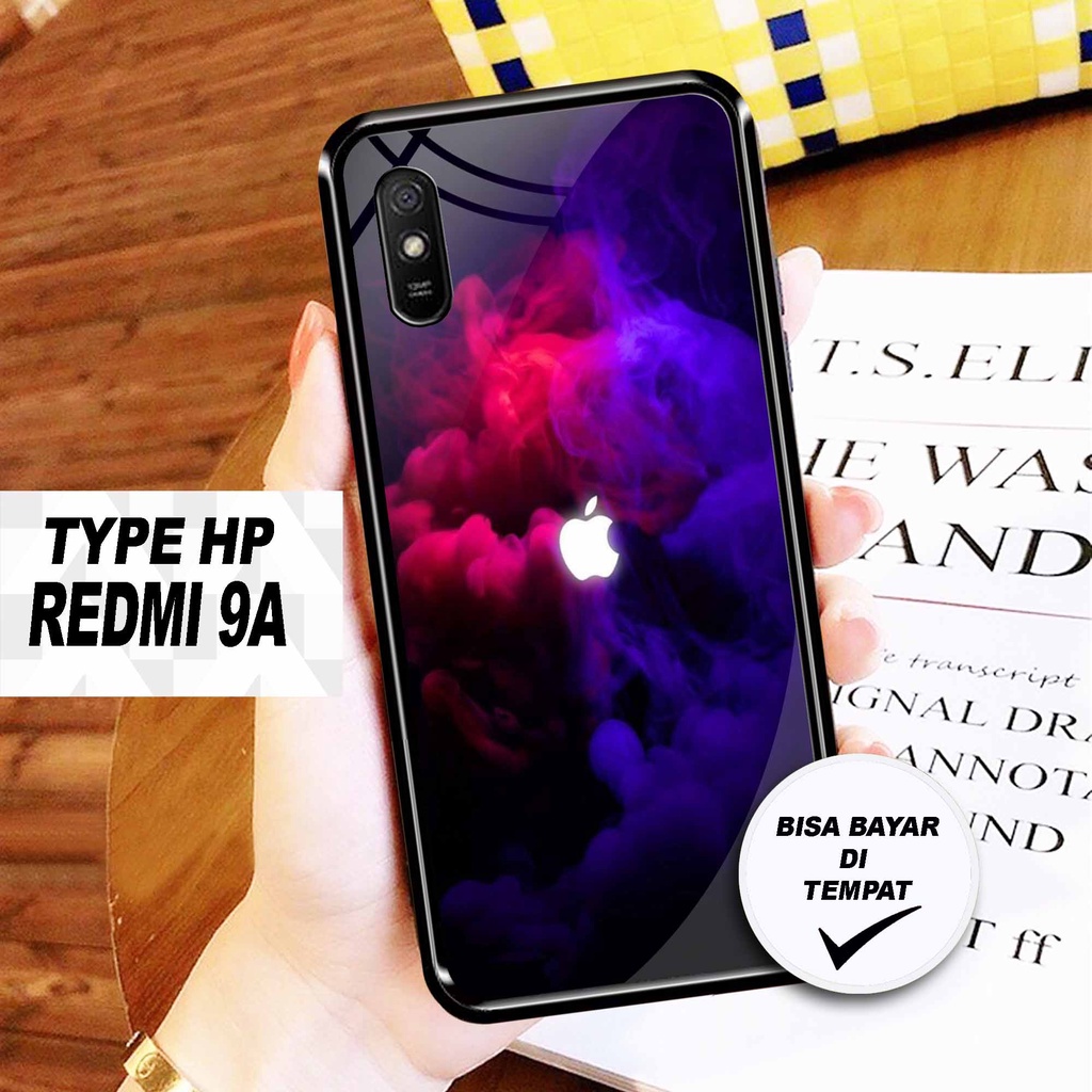 SRC - Case Xiaomi Redmi 9A Casing Hard case 2D Terbaru [ Logo Iphone Apel Cloud ] - Case hp - Casing