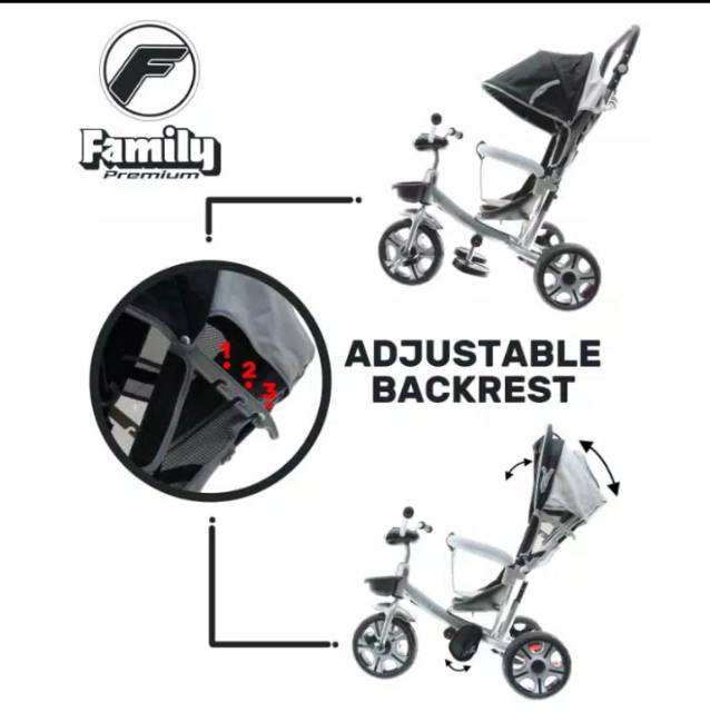 SEPEDA ANAK RODA TIGA FAMILY AMIGOS F-363 &amp; SAUBER F-8101 RODA TIGA SHINCAN BMX TRICYLE