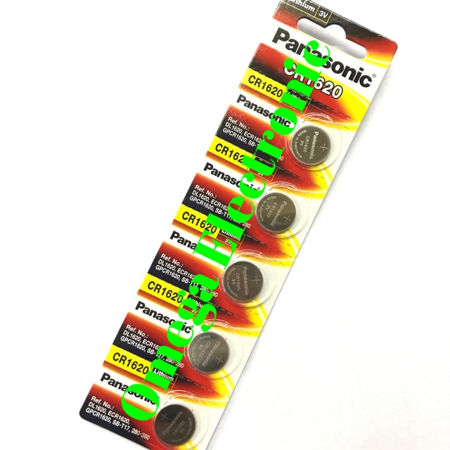 Panasonic CR1620 Baterai Lithium 3V CR 1620 Battery Batere Kancing CMOS
