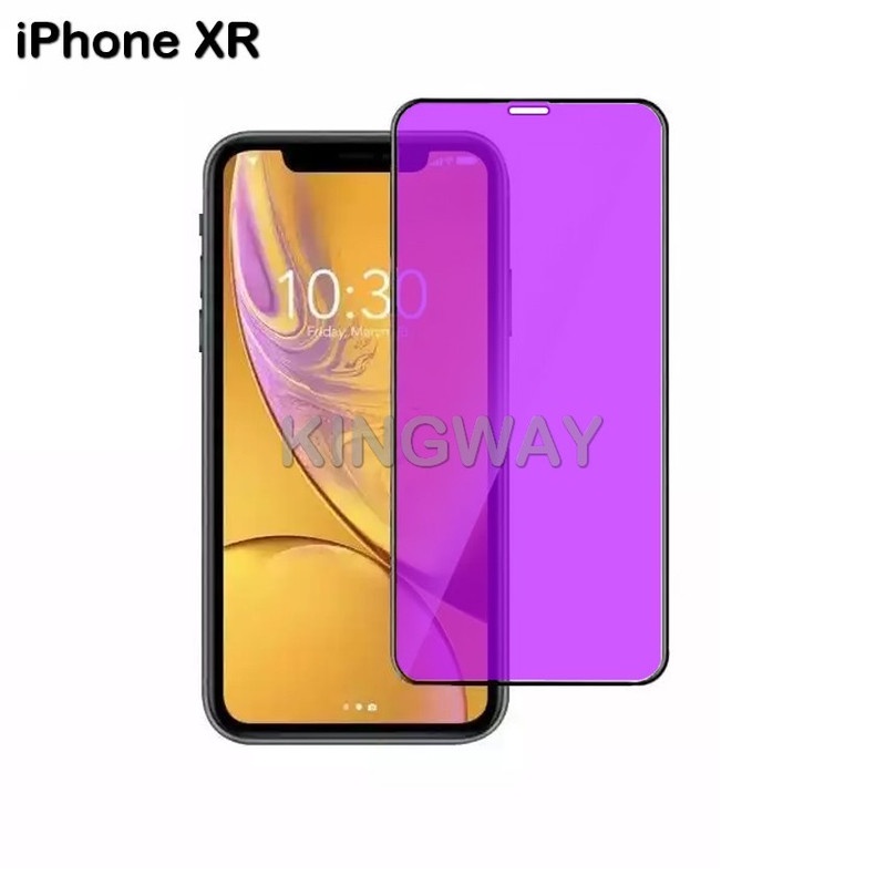 Tempered Glass Blue Light Full Lem iPhone XR Max Anti Radiasi Screen Protector Premium