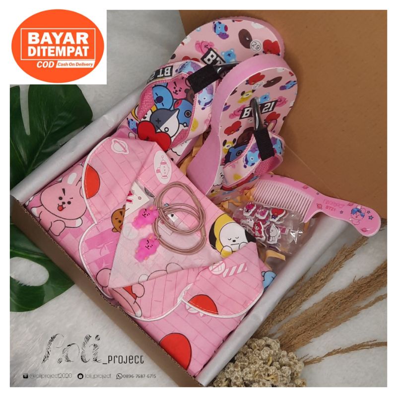 HAMPERS - KADO - PARCEL - GIFT BOX PIYAMA BTS (BT21)