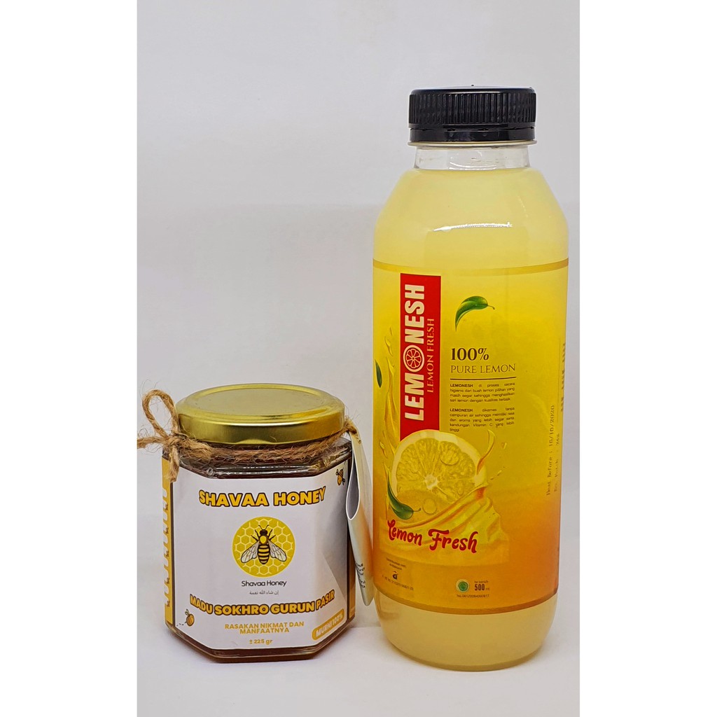 

[PAKET IMUN] LEMONESH 500ml + Madu Sokhro Gurun Pasir 225Gram