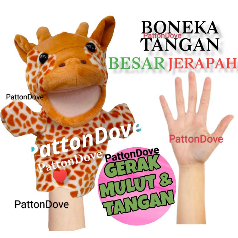 BONEKA TANGAN BONEKA JERAPAH BONEKA GIRAFFE MAINAN ANAK BAYI FINGER PUPPET MAINAN EDUKASI KARAKTER BONEKA TANGAN PREMIUM HAND PUPPET ANIMAL BINATANG HEWAN KARAKTER BONEKA DONGENG BAHAN BAGUS JUMBO HAND PUPPET ANIMAL BINATANG HEWAN