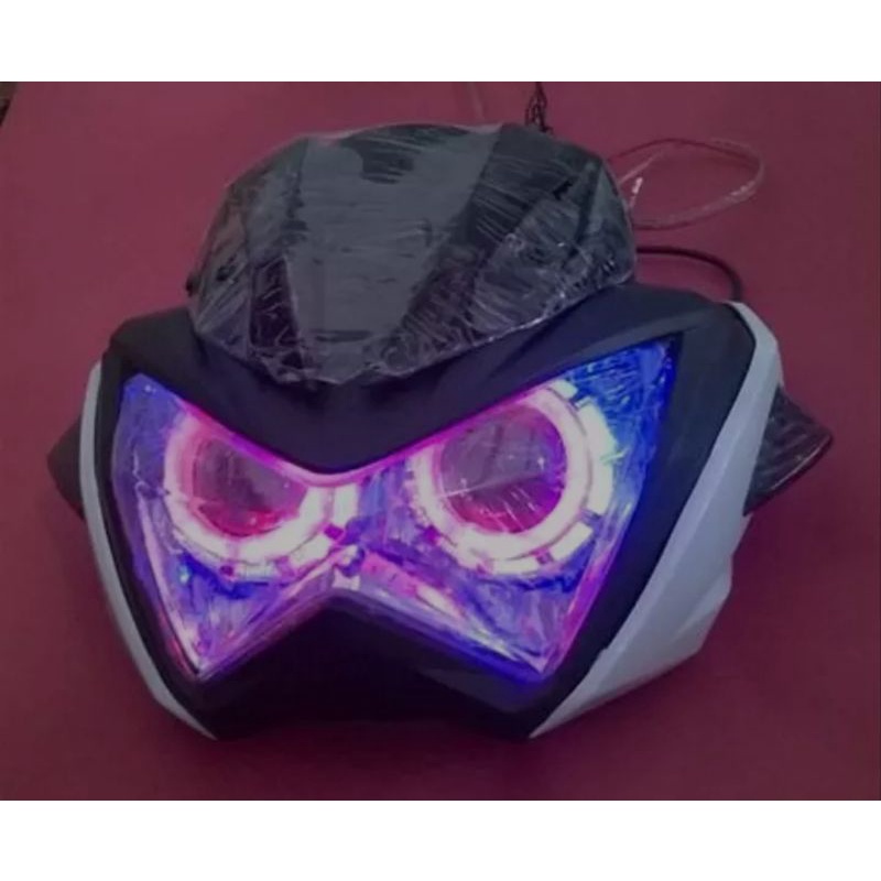 Paket Headlamp Ninja z250 Plus Led Projector Led Projie Pnp Vixion Byson Scorpio Xabre Verza Cb150r 
