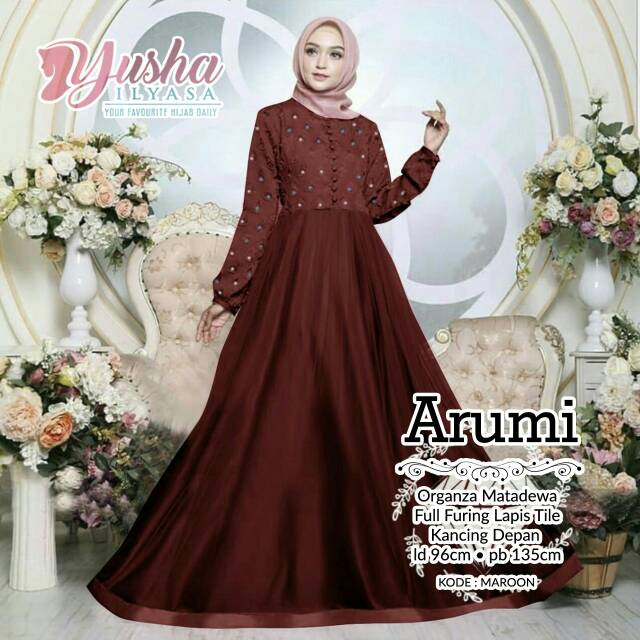 Gamis Polos Muslimah Syari ARUMI, Gamis Umroh