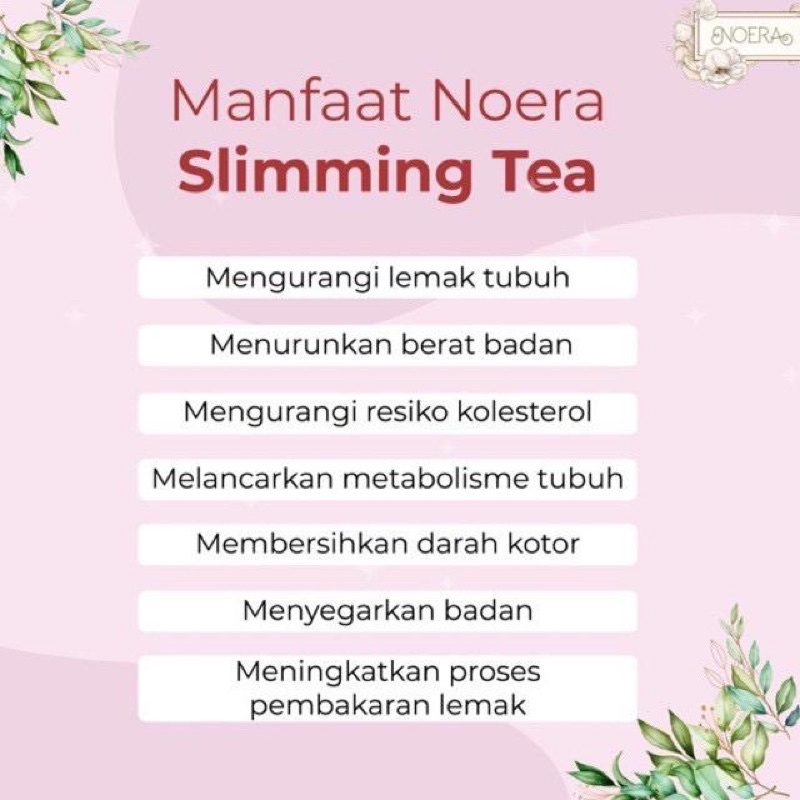 [AGEN RESMI] Noera Slimming Tea - Teh Pelangsing Alami Herbal Slimming Tea by Noerabeautycare