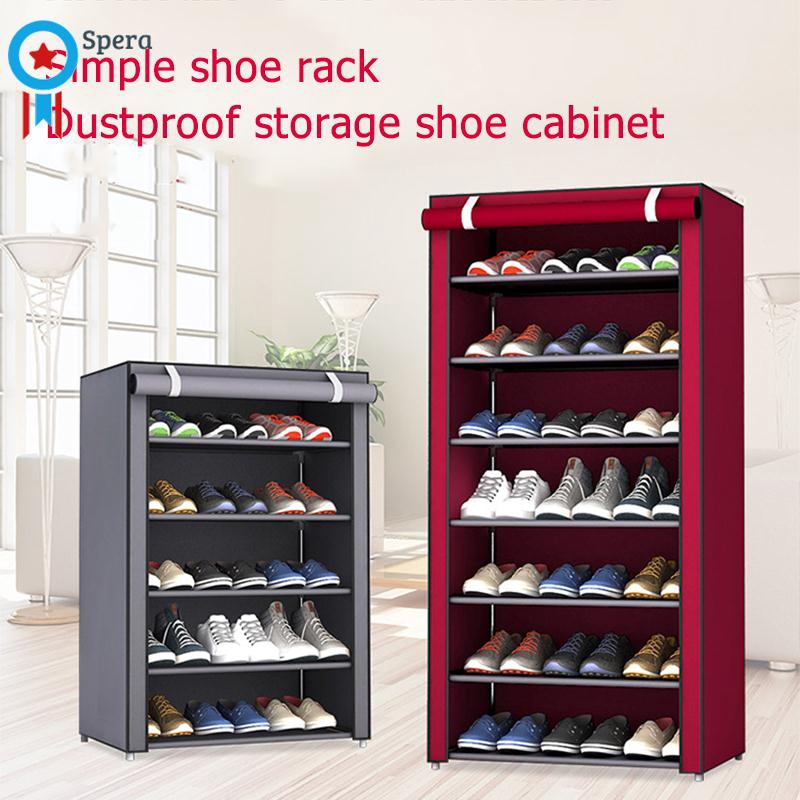 Shoe Shelf Multi Layer Closet Storage Shoes Hanger Shoe Cabinet Creative Shoe Rack Housekeeping Shopee Indonesia