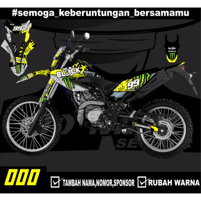 stiker setiker Decal Sticker Motor Cross WR155 Fullbody - Dekal Stiker WR 155 Desain Trail