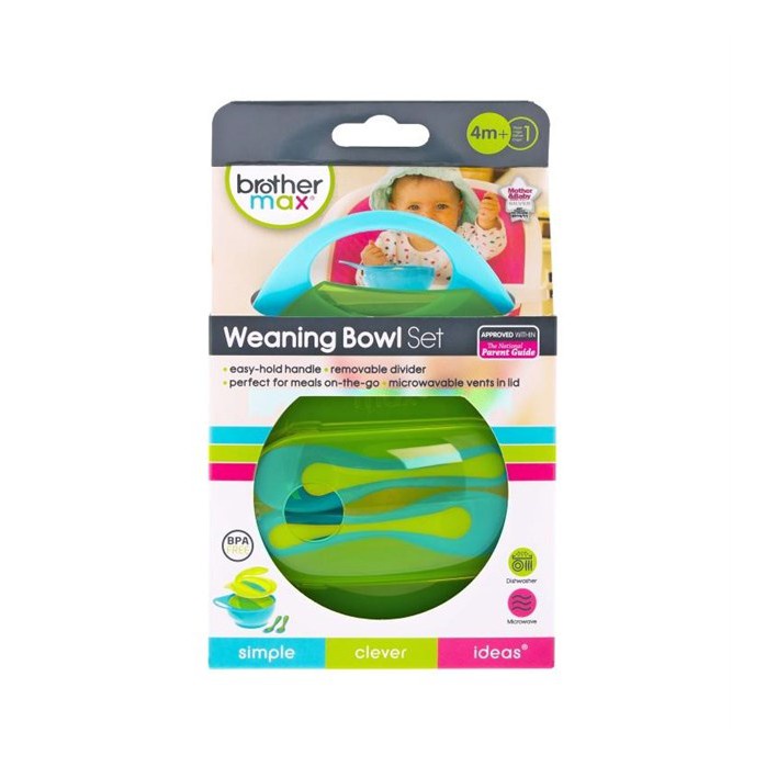 Castle - Brother Max Easy-hold Weaning Bowl Set – Mangkuk MPASI - Mangkok Bayi