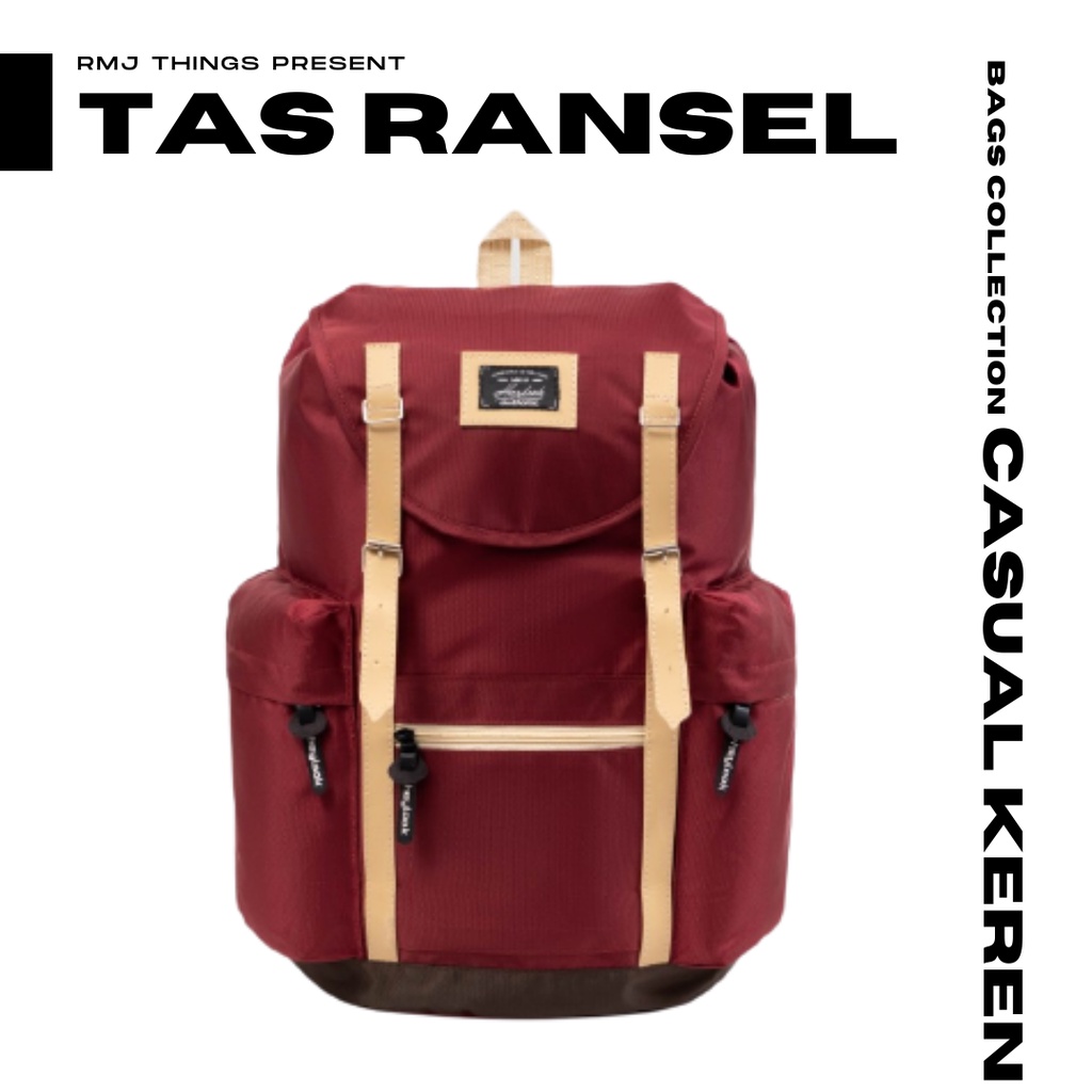 Tas Ransel Punggung Backpack Back Pack Sekolah Kuliah Kerja SMA Laptop Notebook Macbook Note Book Ma