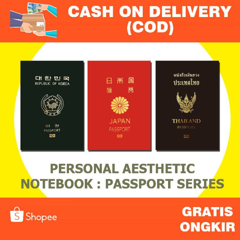 

NOTEBOOK PERSONAL AESTHETIC PASSPORT SERIES | NOTES AESTHETIC | NOTES UNIK | CUSTOM NOTEBOOK