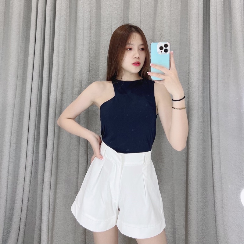 Tanktop cut side jersey 1698 | Tanktop crop korea