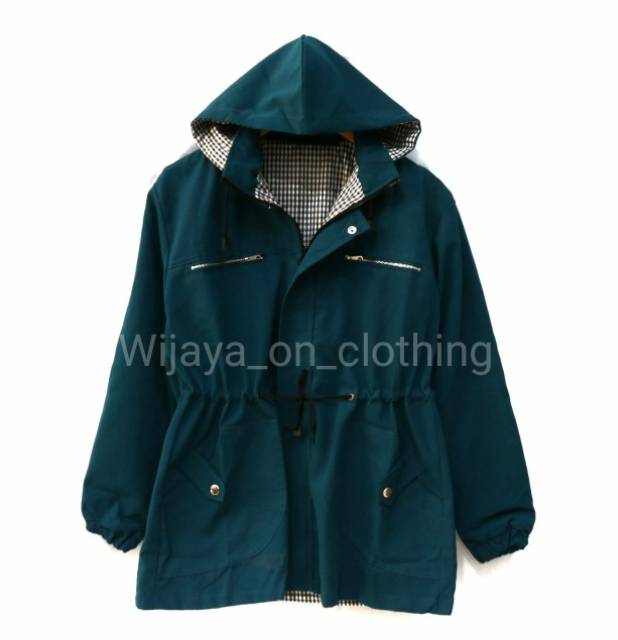 ☛bd✧【Terbaik】 [COD BAYAR DITEMPAT]Jaket parka cewe ATTENTION PARKA kanvas panas musim gugur | parka