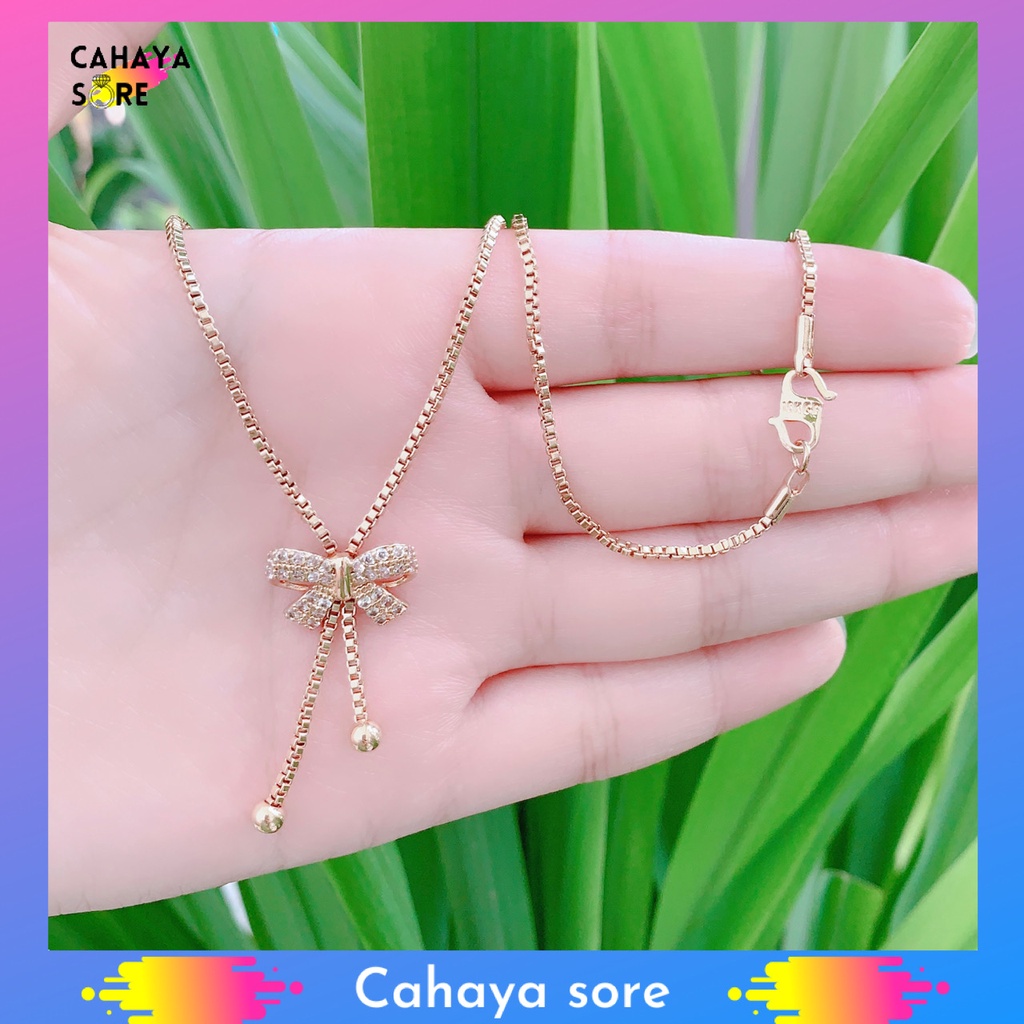 Kalung Xuping Gold Kalung Dewasa Model Pita Anti Karat KD25